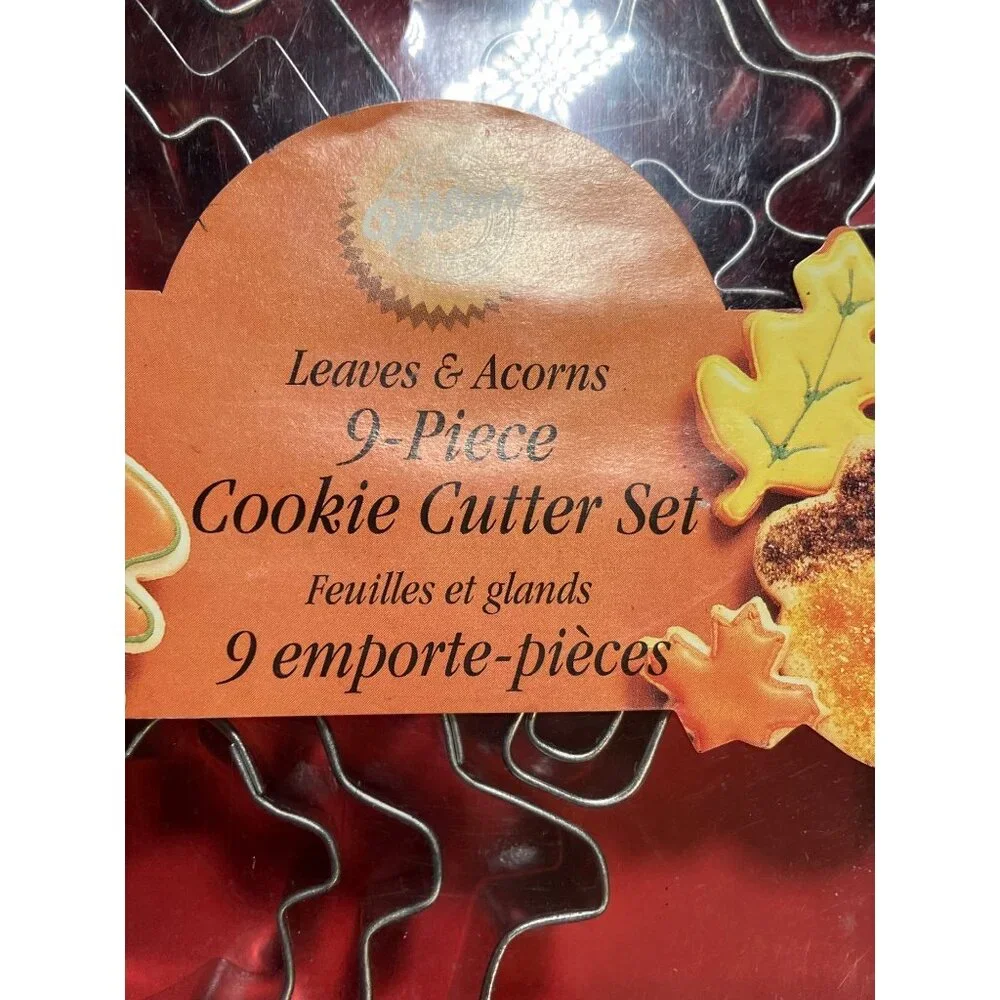 Wilton Leaves and Acorns 9-Piece Metal Cookie Cutter Set